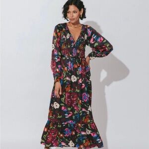 Cleobella Juliette Ankle Dress in Garden Floral Size S